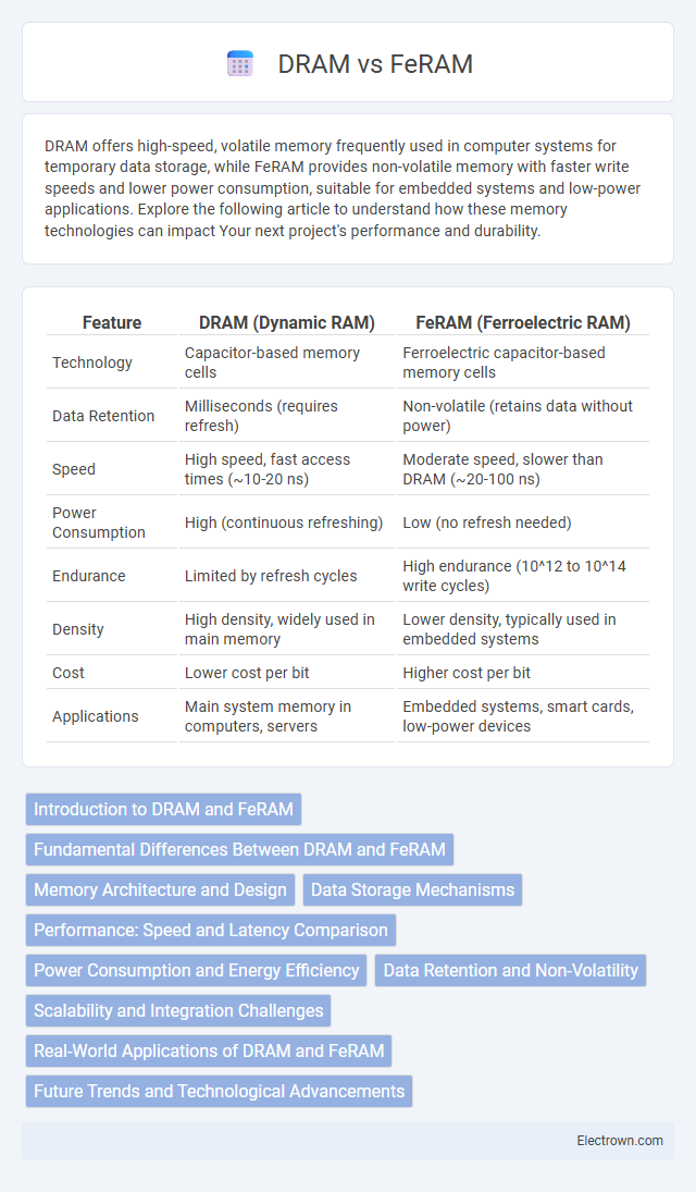 DRAM vs FeRAM in Microelectronics - What is The Difference?