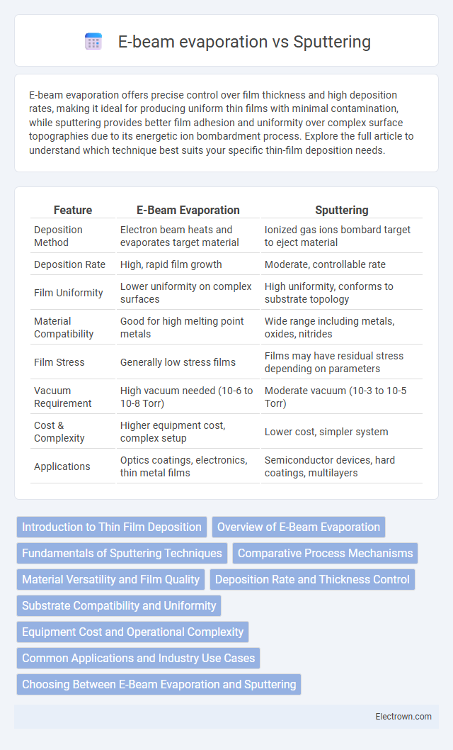 E-beam evaporation vs Sputtering in Electronic Materials - What is The Difference?
