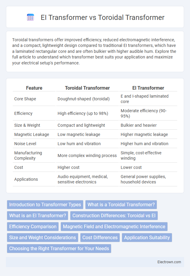 EI Transformer vs Toroidal Transformer in Audio Electronics - What is The Difference?