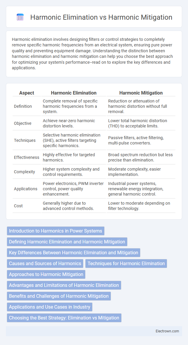 Harmonic Elimination vs Harmonic Mitigation in Power Electronics - What is The Difference?