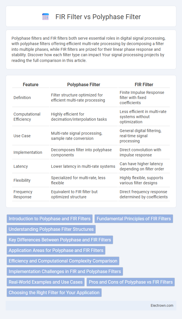 FIR Filter vs Polyphase Filter in Communication Electronics - What is The Difference?