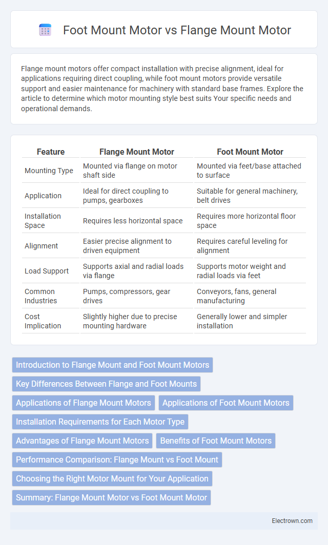 Foot Mount Motor vs Flange Mount Motor in Industrial Electronics - What is The Difference?