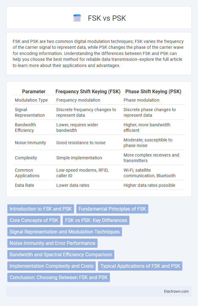 FSK vs PSK in Communication Electronics - What is The Difference?