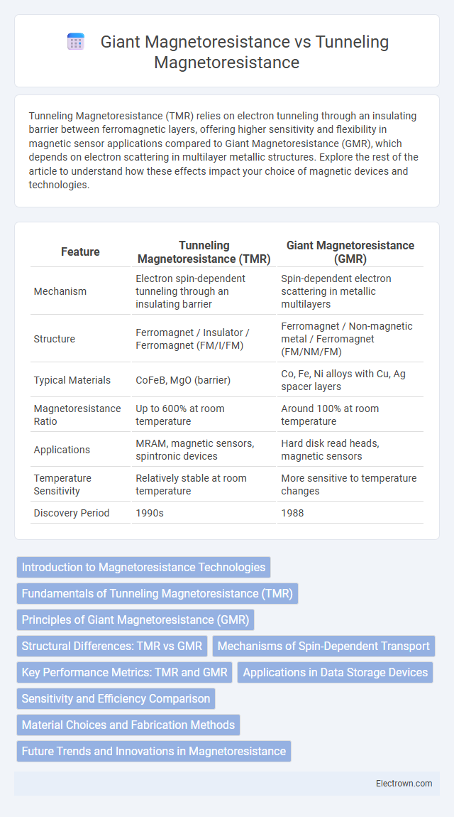 Giant Magnetoresistance vs Tunneling Magnetoresistance in Nanoelectronics - What is The Difference?