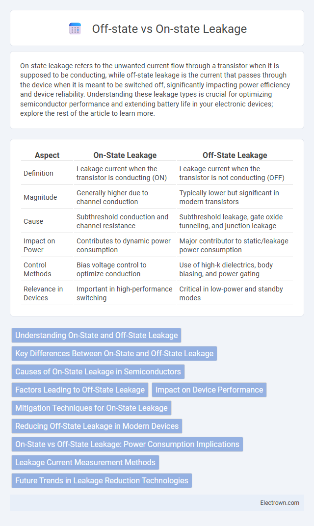 Off-state vs On-state Leakage in Solid-State Electronics - What is The Difference?