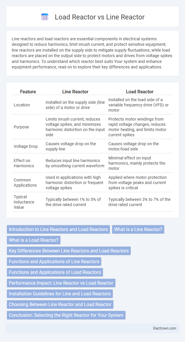 Load Reactor vs Line Reactor in Industrial Electronics - What is The Difference?