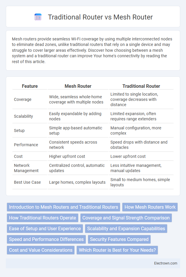 Traditional Router vs Mesh Router in Consumer Electronics - What is The Difference?