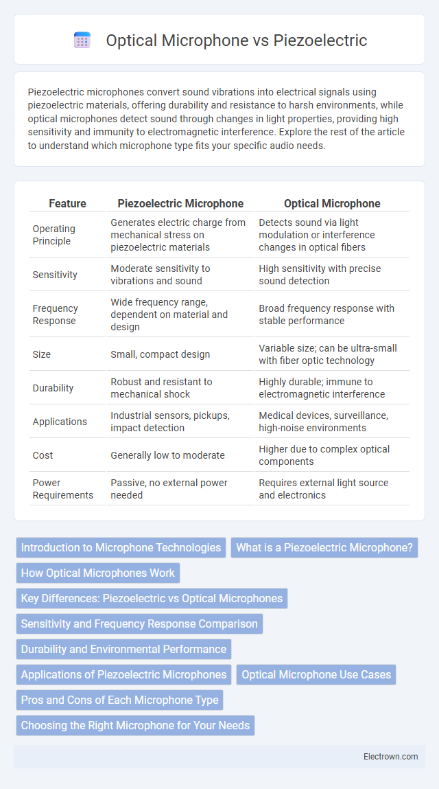 Optical Microphone vs Piezoelectric in Biomedical Electronics - What is The Difference?