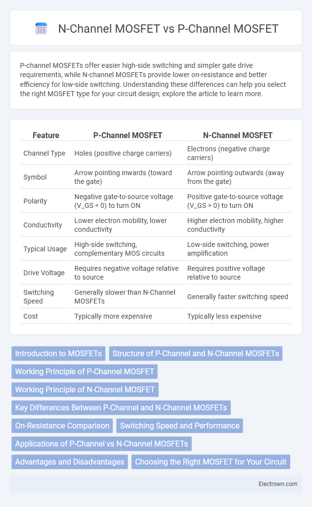 N-Channel MOSFET vs P-Channel MOSFET in Power Electronics - What is The Difference?
