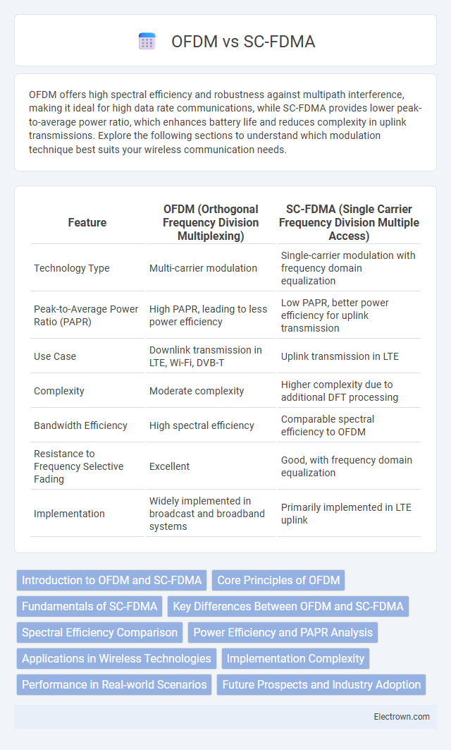 OFDM vs SC-FDMA in Communication Electronics - What is The Difference?