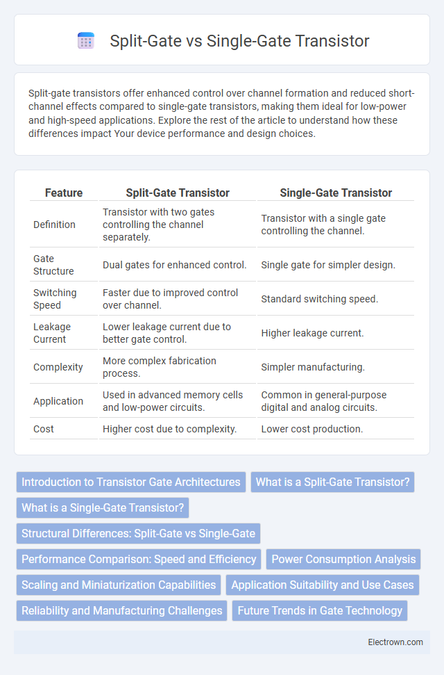 Split-Gate vs Single-Gate Transistor in Solid-State Electronics - What is The Difference?