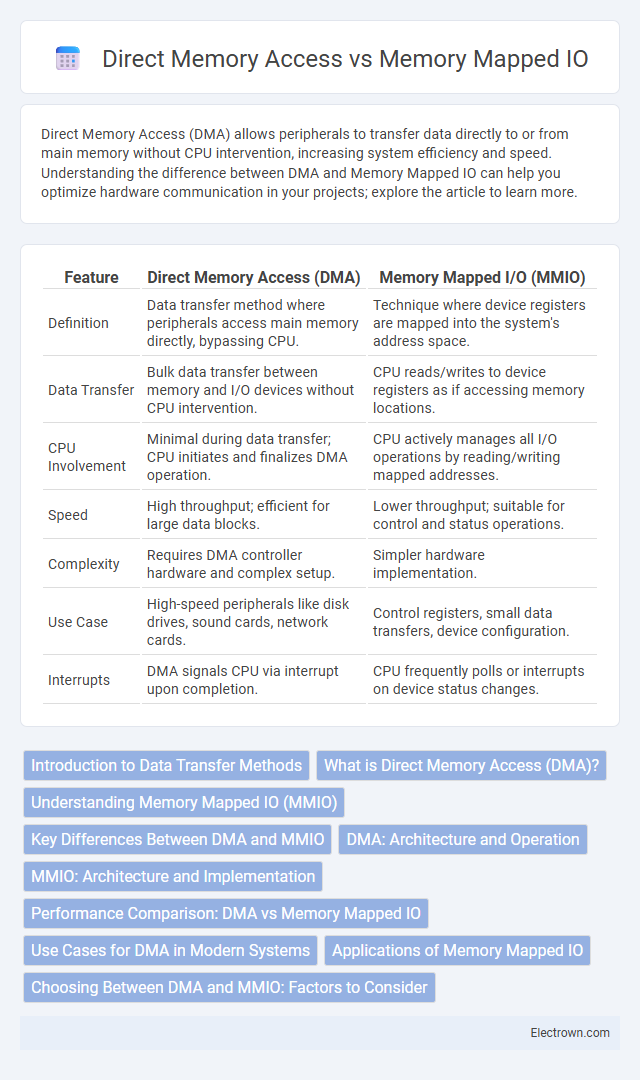 Direct Memory Access vs Memory Mapped IO in Digital Electronics - What is The Difference?