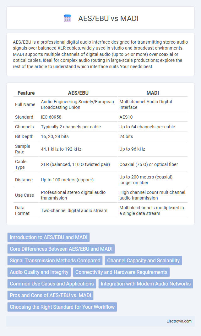 AES/EBU vs MADI in Audio Electronics - What is The Difference?