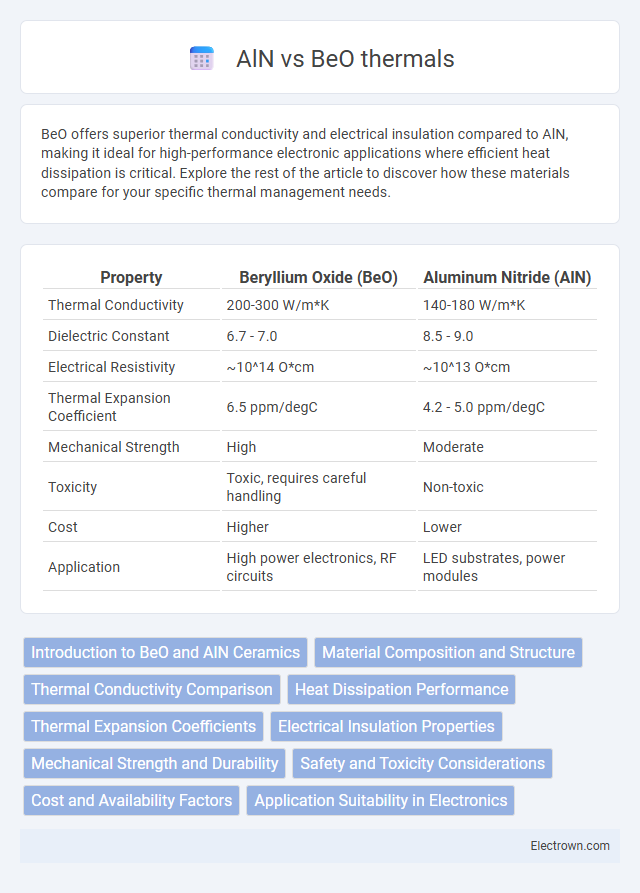 AlN vs BeO thermals in Electronic Materials - What is The Difference?