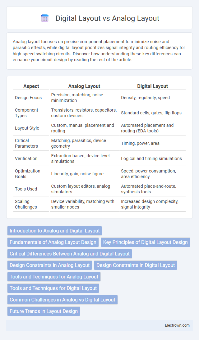 Digital Layout vs Analog Layout in Microelectronics - What is The Difference?