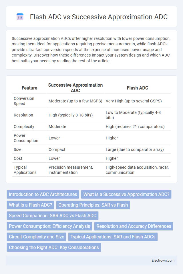 Flash ADC vs Successive Approximation ADC in Instrumentation Electronics - What is The Difference?
