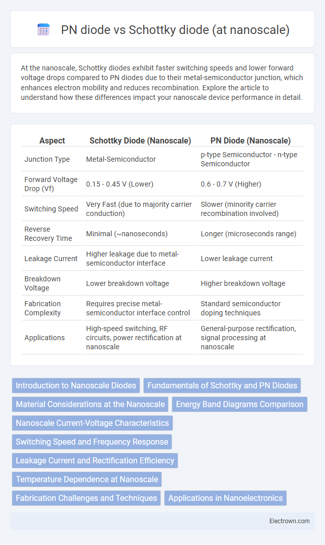 PN diode vs Schottky diode (at nanoscale) in Nanoelectronics - What is The Difference?