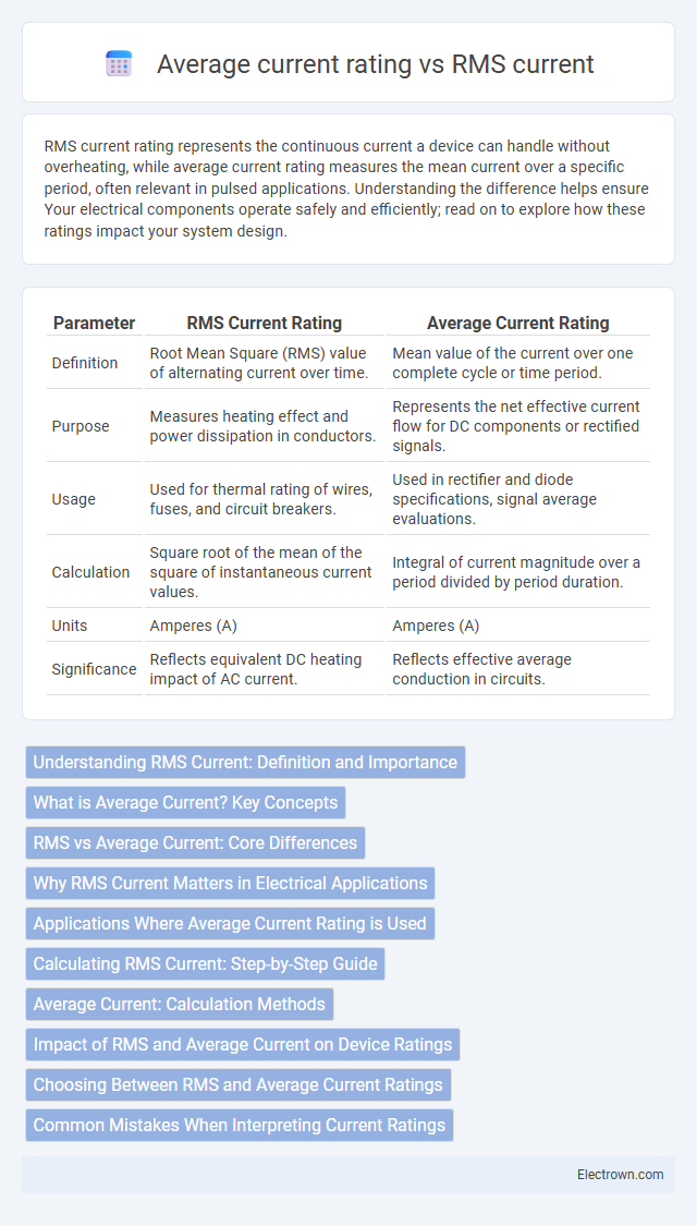 Average current rating vs RMS current in Semiconductor Devices - What is The Difference?
