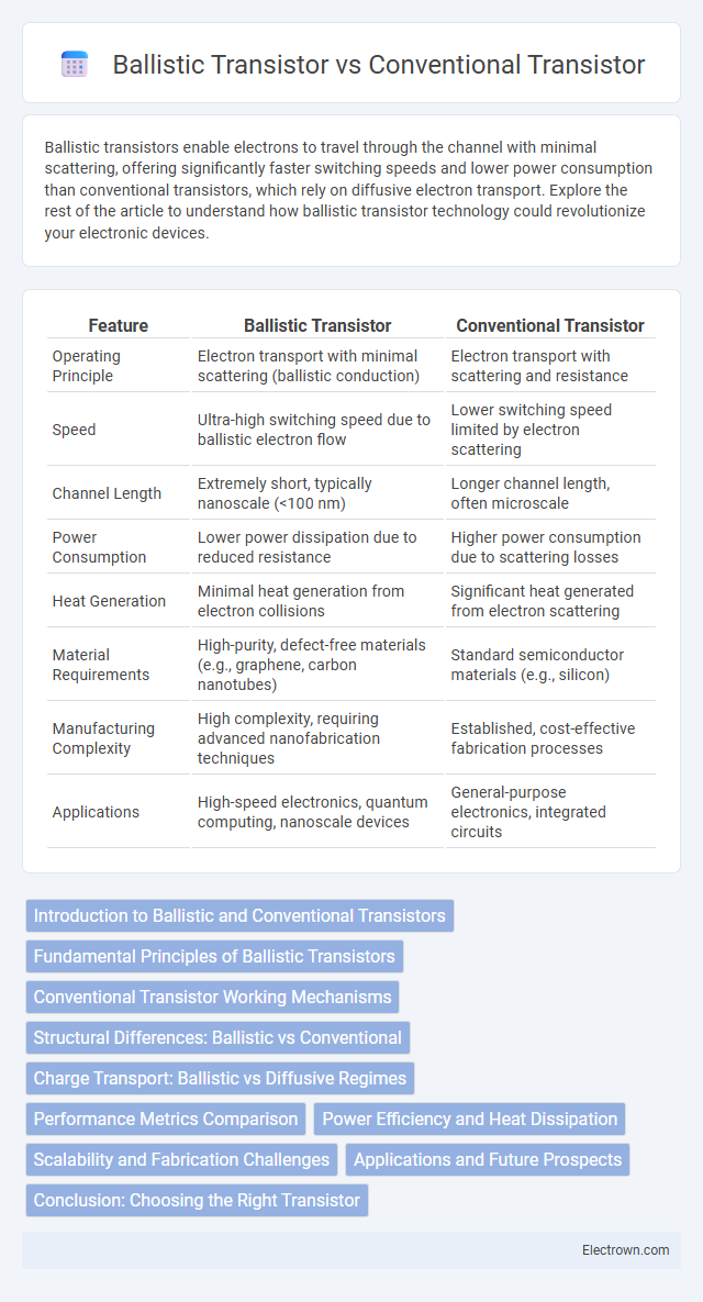 Ballistic Transistor vs Conventional Transistor in Nanoelectronics - What is The Difference?