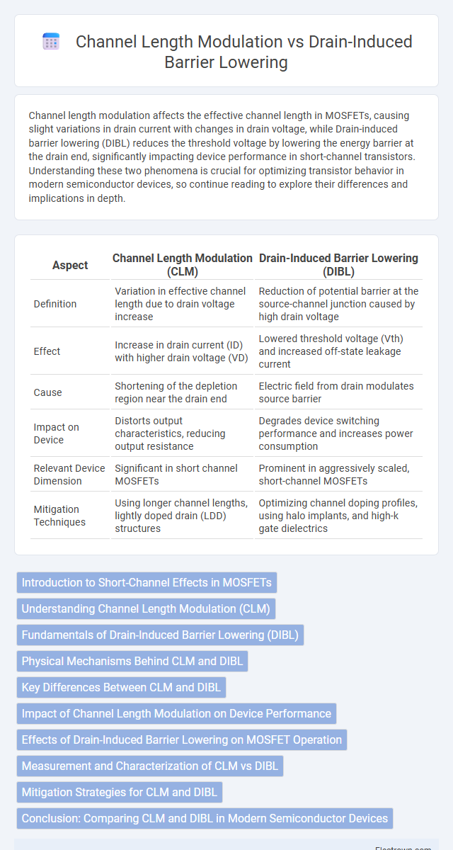 Channel Length Modulation vs Drain-Induced Barrier Lowering in Solid-State Electronics - What is The Difference?