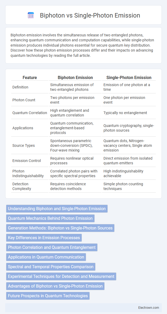 Biphoton vs Single-Photon Emission in Quantum Electronics - What is The Difference?