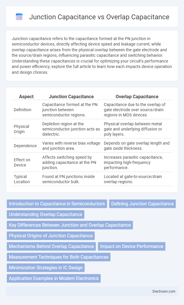 Junction Capacitance vs Overlap Capacitance in Microelectronics - What is The Difference?