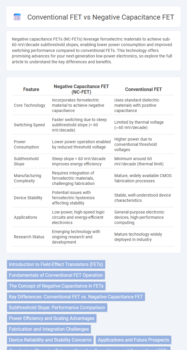 Conventional FET vs Negative Capacitance FET in Nanoelectronics - What is The Difference?