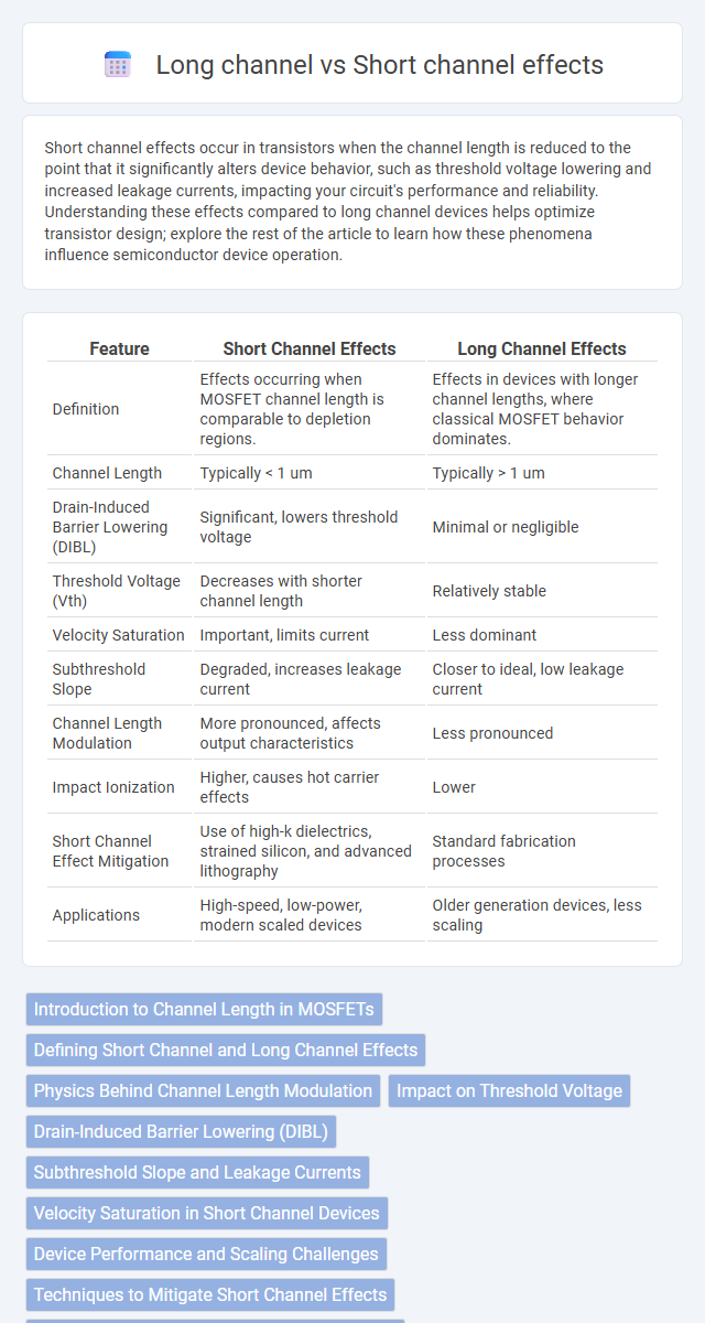 Long channel vs Short channel effects in Solid-State Electronics - What is The Difference?