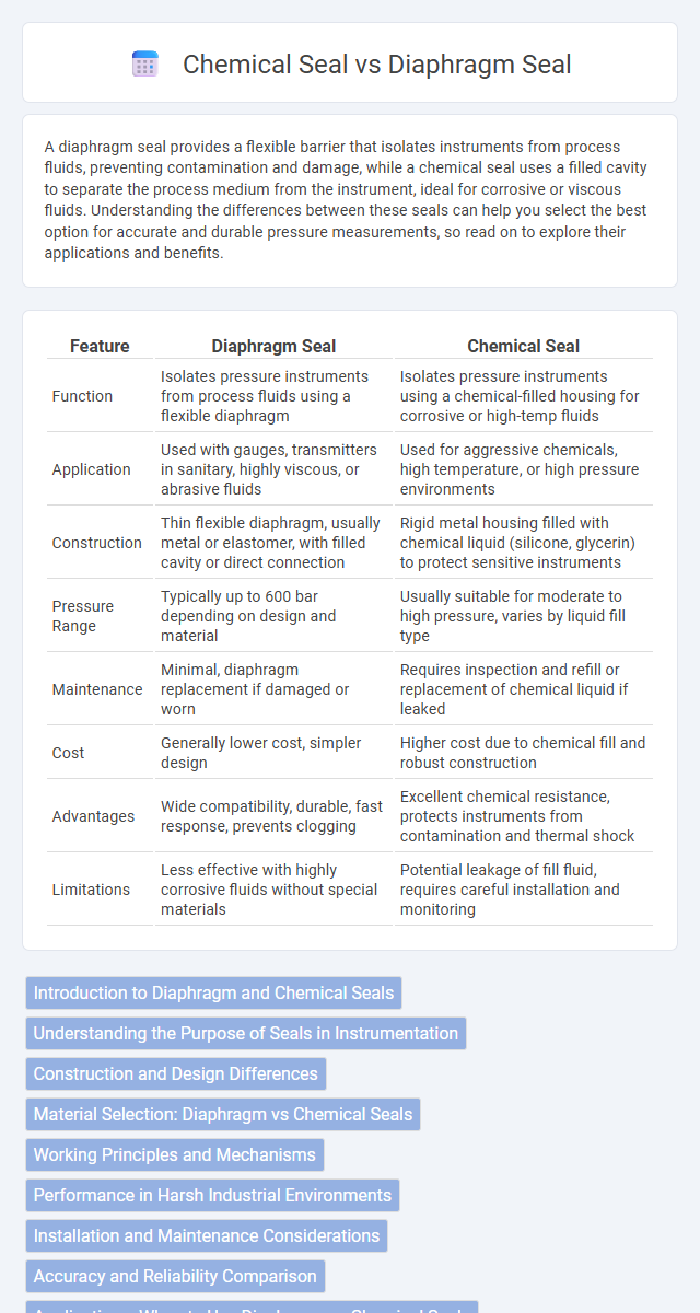 Chemical Seal vs Diaphragm Seal in Instrumentation Electronics - What is The Difference?