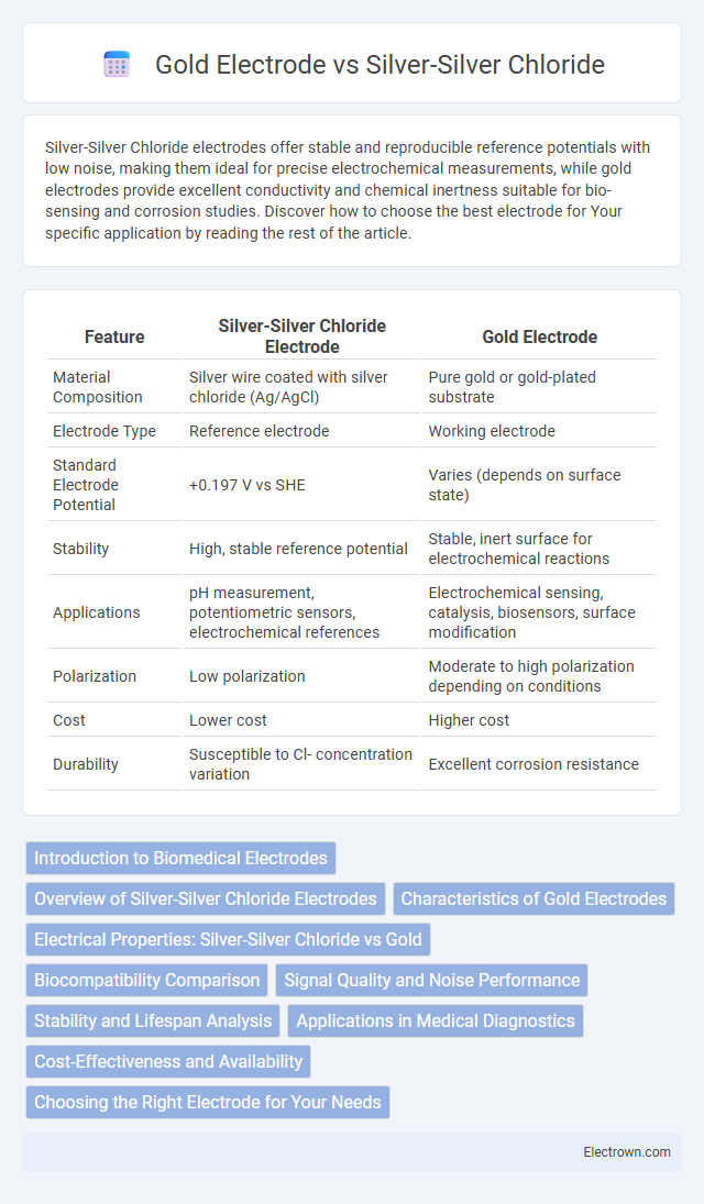 Gold Electrode vs Silver-Silver Chloride in Biomedical Electronics - What is The Difference?
