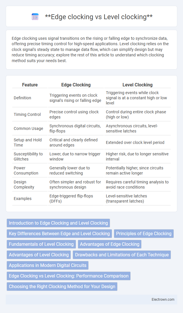 **Edge clocking vs Level clocking** in Digital Electronics - What is The Difference?