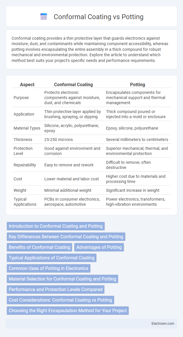Conformal Coating vs Potting in Electronic Materials - What is The Difference?