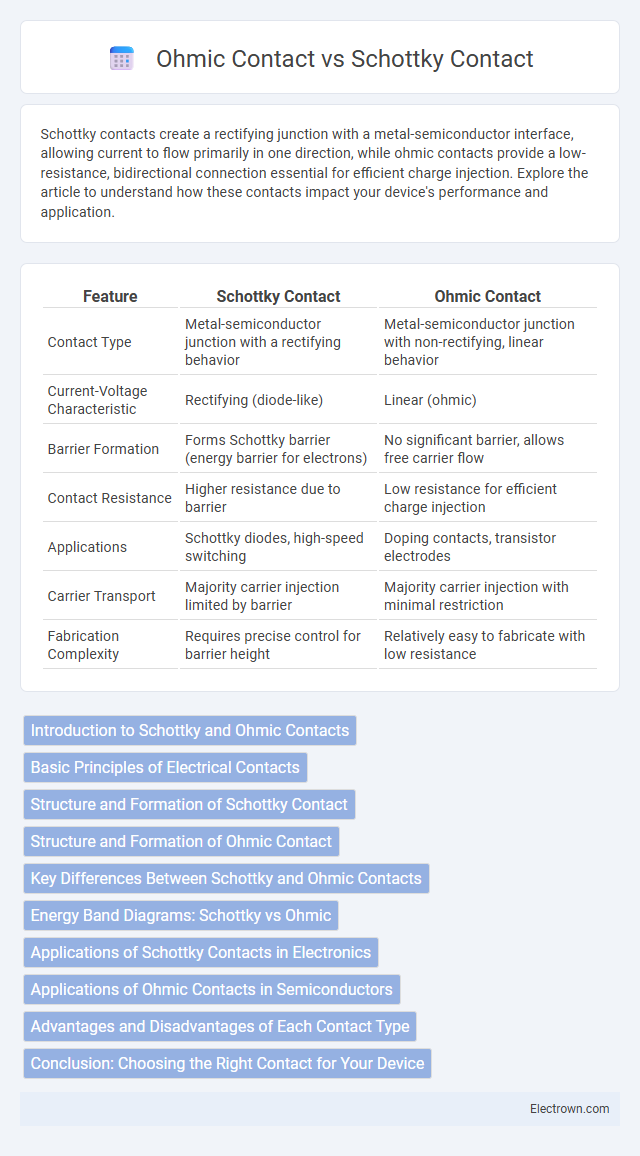 Ohmic Contact vs Schottky Contact in Nanoelectronics - What is The Difference?