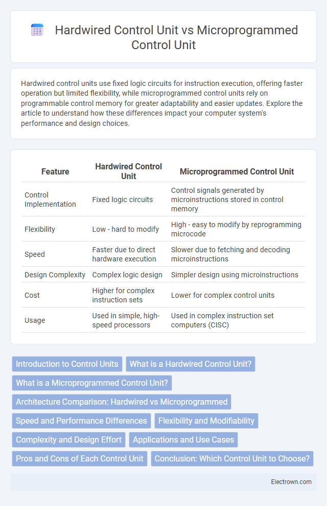 Hardwired Control Unit vs Microprogrammed Control Unit in Digital Electronics - What is The Difference?