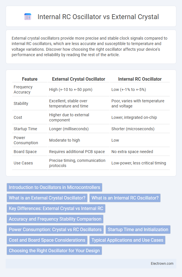 Internal RC Oscillator vs External Crystal in Embedded Systems - What is The Difference?