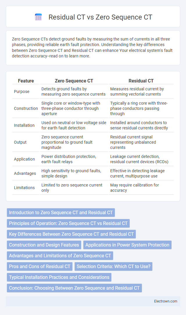 Residual CT vs Zero Sequence CT in Industrial Electronics - What is The Difference?