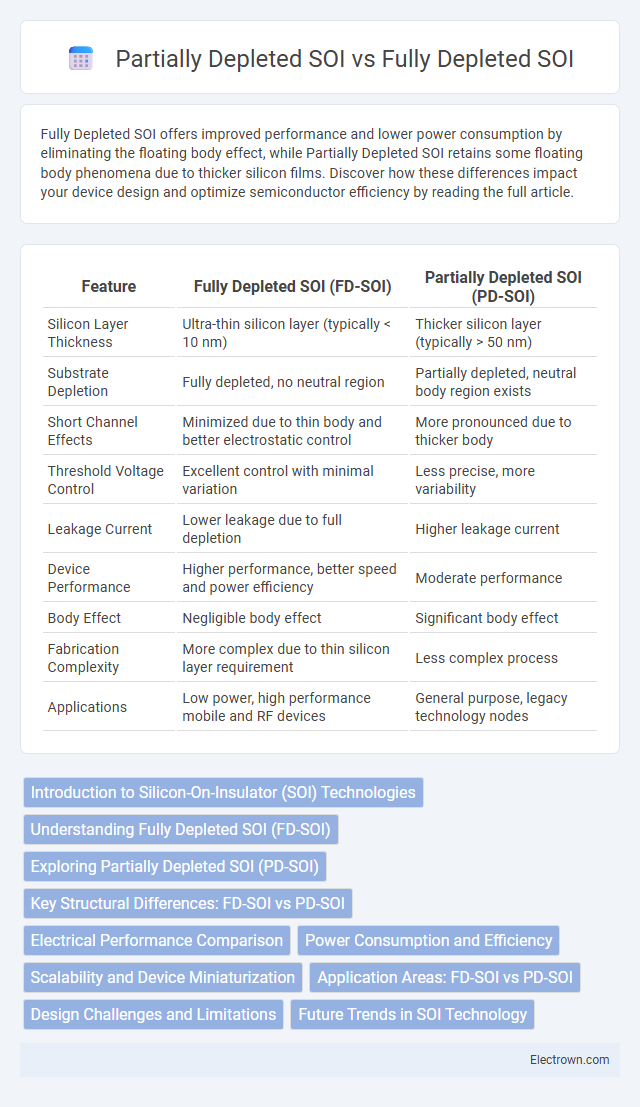 Partially Depleted SOI vs Fully Depleted SOI in Microelectronics - What is The Difference?