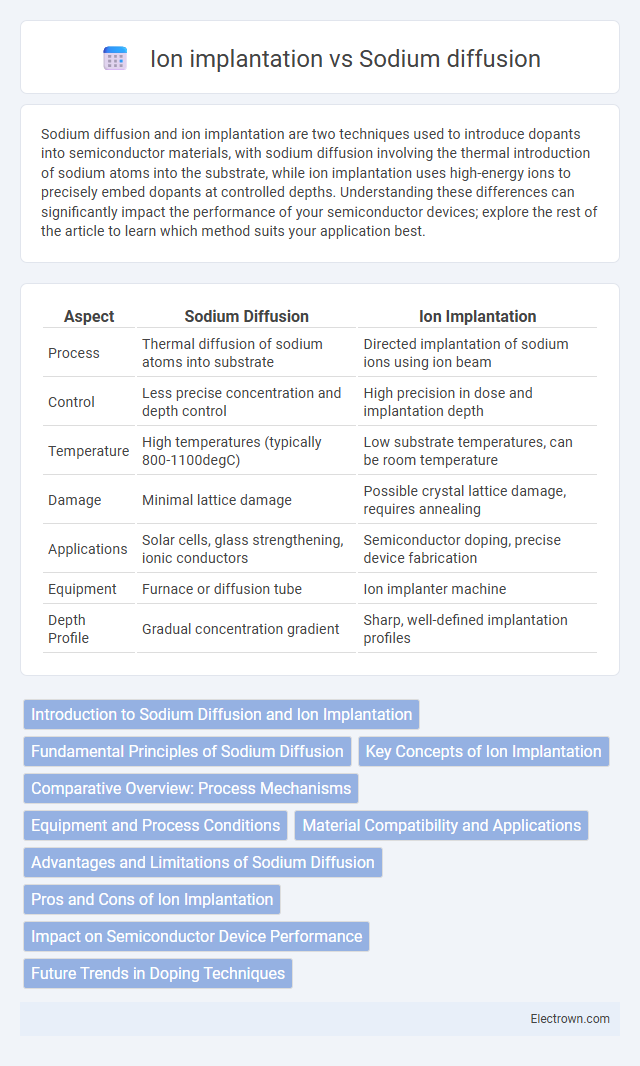 Ion implantation vs Sodium diffusion in Semiconductor Devices - What is The Difference?