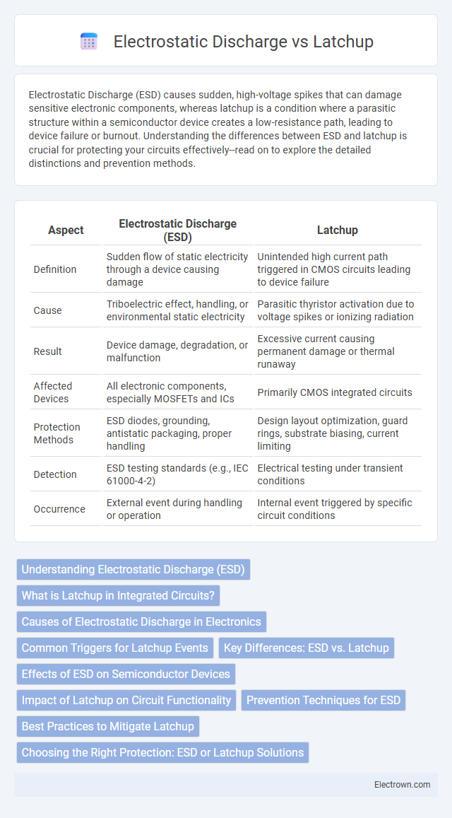 Electrostatic Discharge vs Latchup in Microelectronics - What is The Difference?
