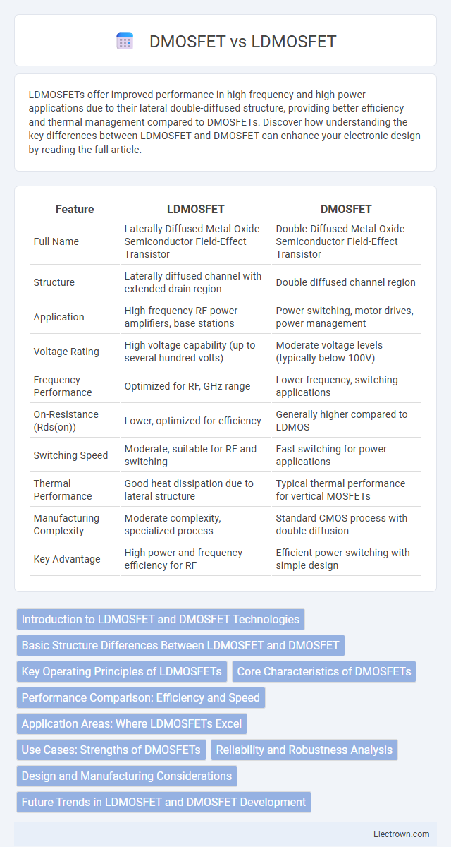 DMOSFET vs LDMOSFET in Semiconductor Devices - What is The Difference?