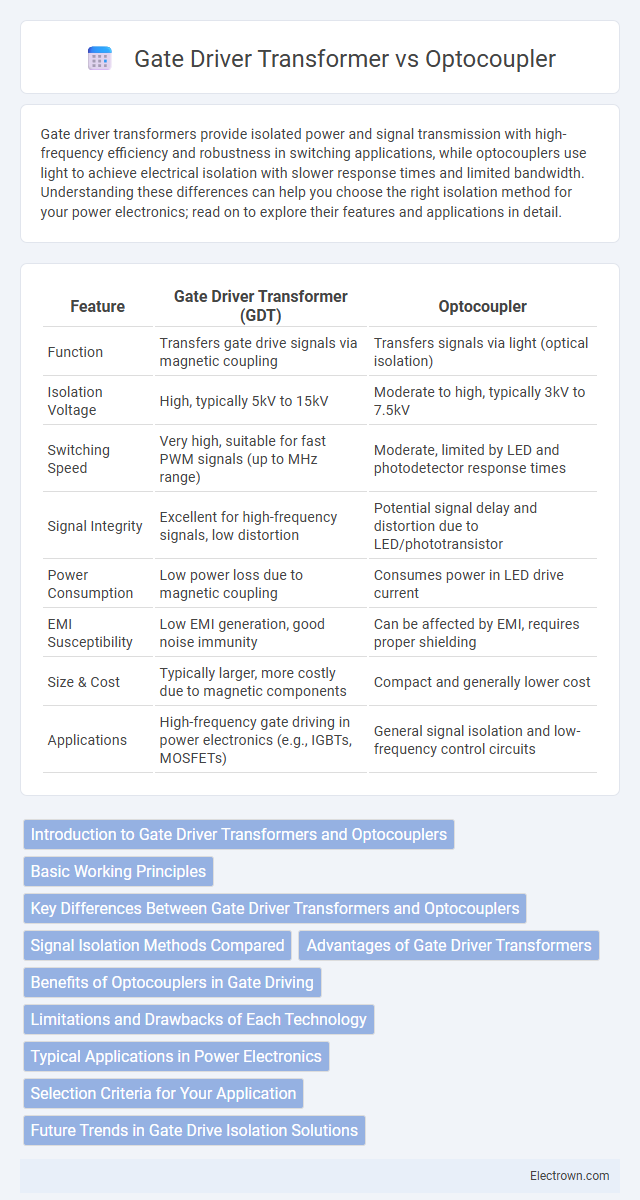 Gate Driver Transformer vs Optocoupler in Power Electronics - What is The Difference?