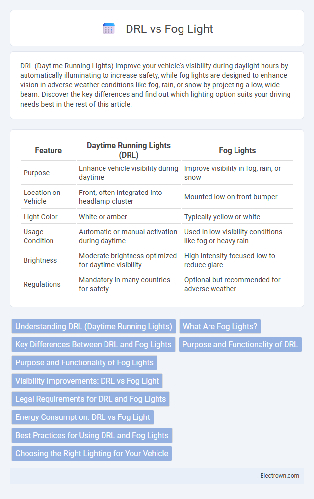 DRL vs Fog Light in Automotive Electronics - What is The Difference?