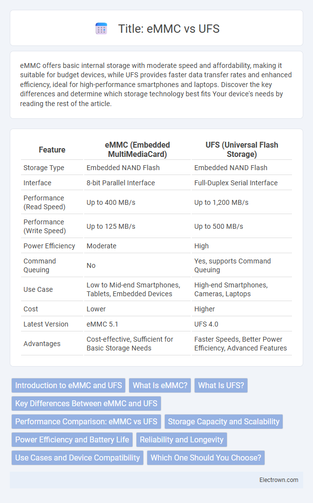 Title: eMMC vs UFS in Consumer Electronics - What is The Difference?