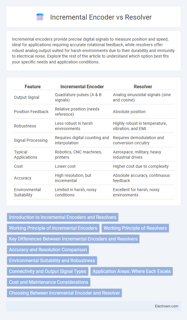 Incremental Encoder vs Resolver in Industrial Electronics - What is The Difference?