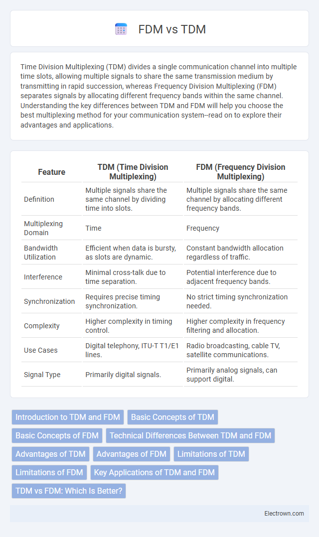 FDM vs TDM in Communication Electronics - What is The Difference?