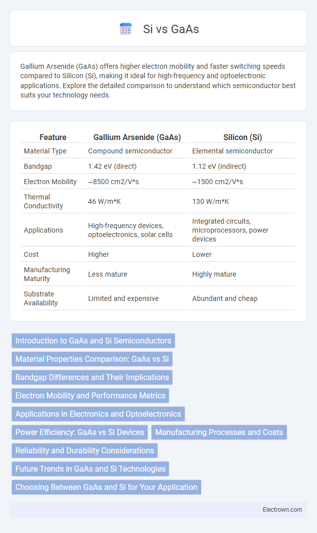 Si vs GaAs in Semiconductor Devices - What is The Difference?