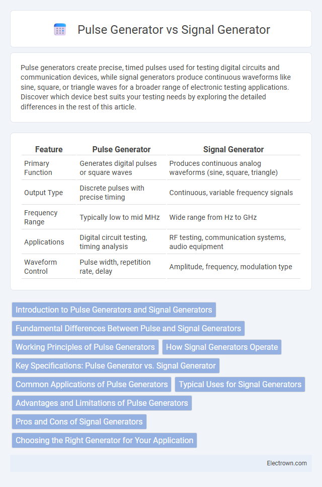 Pulse Generator vs Signal Generator in Industrial Electronics - What is The Difference?