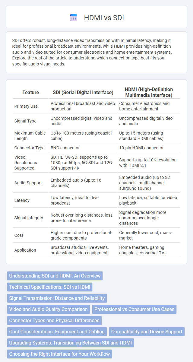 HDMI vs SDI in Communication Electronics - What is The Difference?