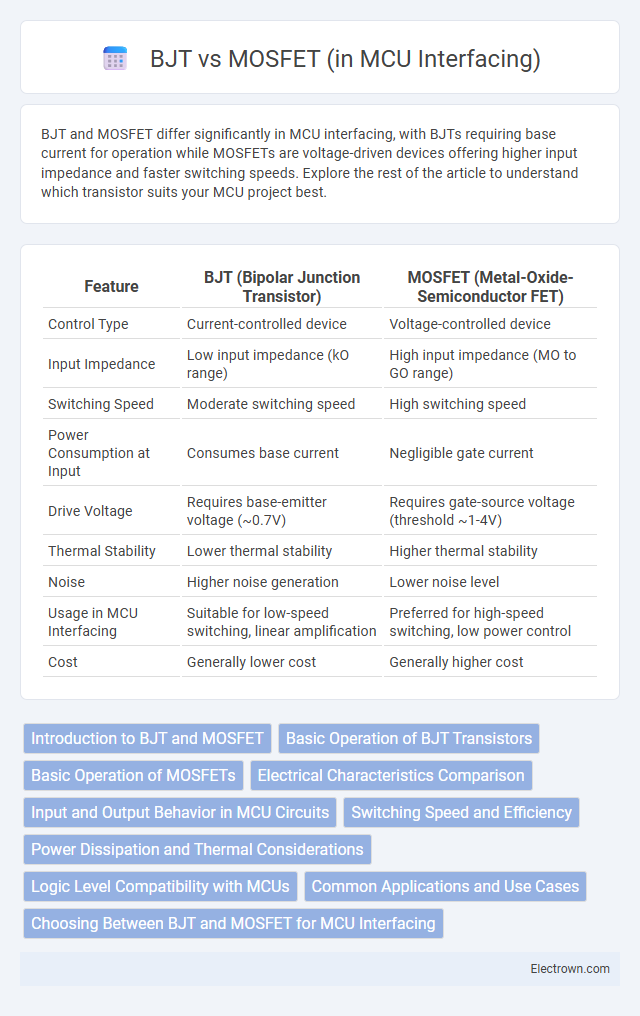 BJT vs MOSFET (in MCU Interfacing) in Embedded Systems - What is The Difference?