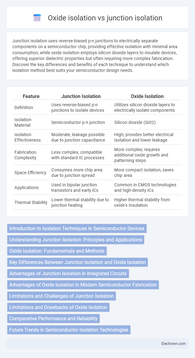 Oxide isolation vs junction isolation in Semiconductor Devices - What is The Difference?